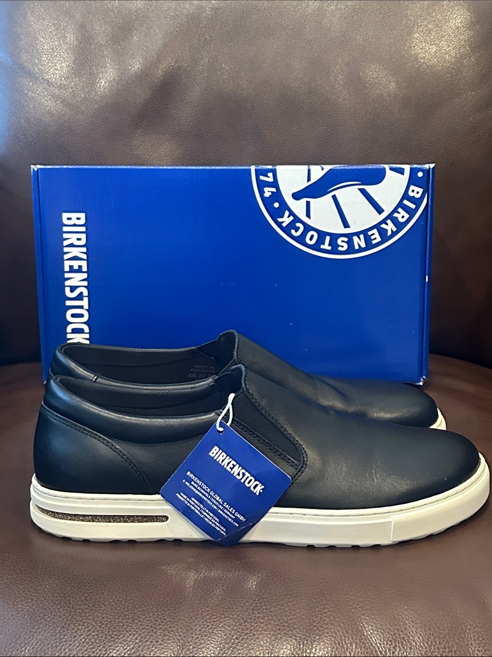Birkenstock Oswego Black Leather Slip-On shoes